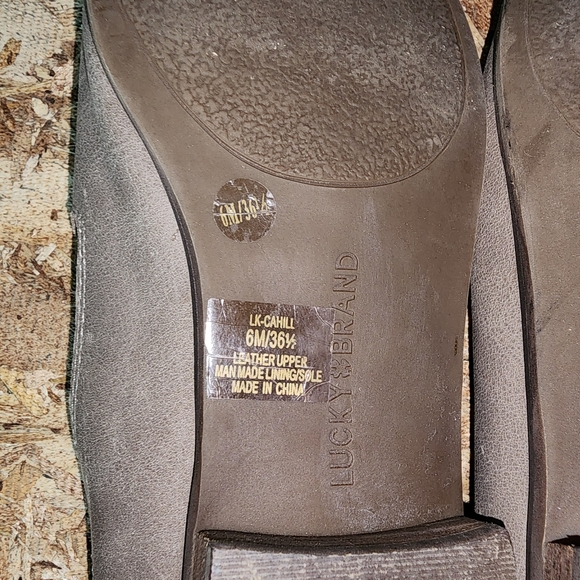 LUCKY BRAND (LK-Cahill) Women Slip On Shoes Flats (Gray) - SIZE 6 - Picture 8 of 8